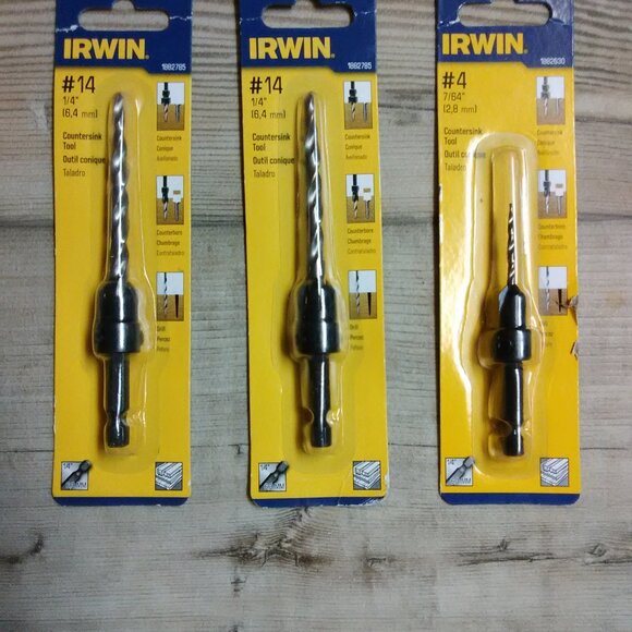 Other - Irwin Countersink tool lot of 3 - #14 and #4 New in packages